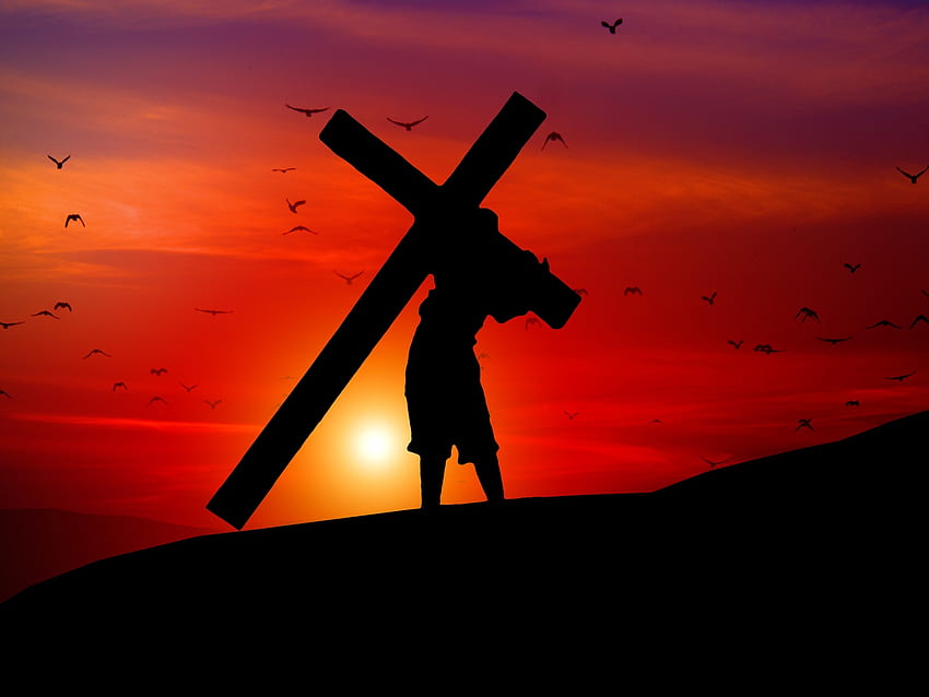 Salib, Bayangan Hitam, Iman, Beban - Yesus Tersalib -, Penyaliban Yesus Wallpaper HD
