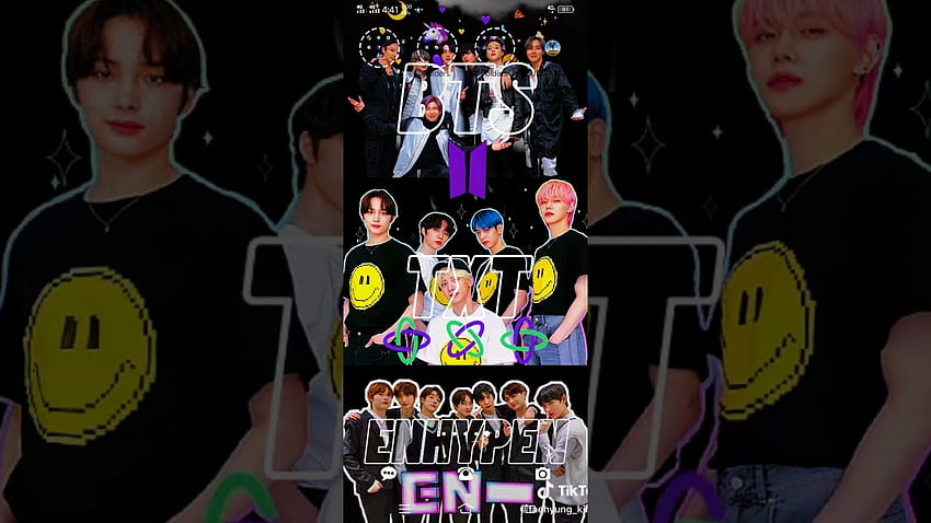 BTS x TXT x ENHYPEN Live home screen & Lockscreen on tiktok - YouTube, Enhypen Laptop HD wallpaper