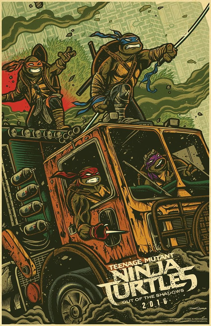 best Teenage Mutant Ninja Turtles Out Of The Shadow, Teenage Mutant Ninja Turtles Comic Book HD phone wallpaper