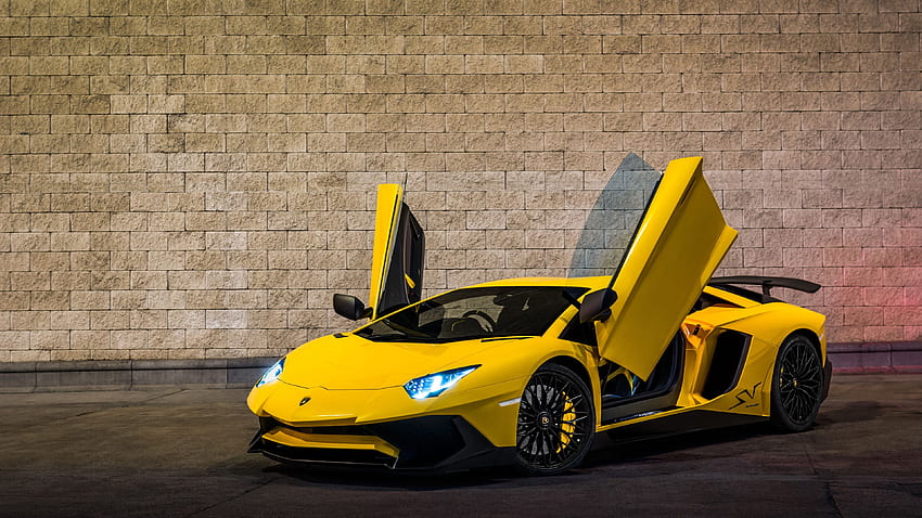 Lamborghini Aventador สีเหลือง 2019 lamborghini, lamborghini aventador wallpap ในปี 2020 Lamborghini aventador, รถยนต์, Lamborghini aventador วอลล์เปเปอร์ HD