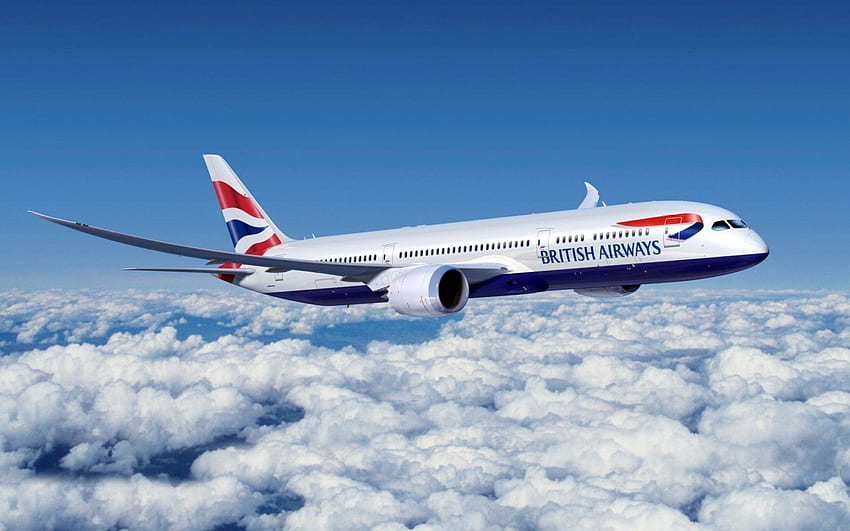 Aereo Boeing 777 British Airways, Airbus Sfondo HD