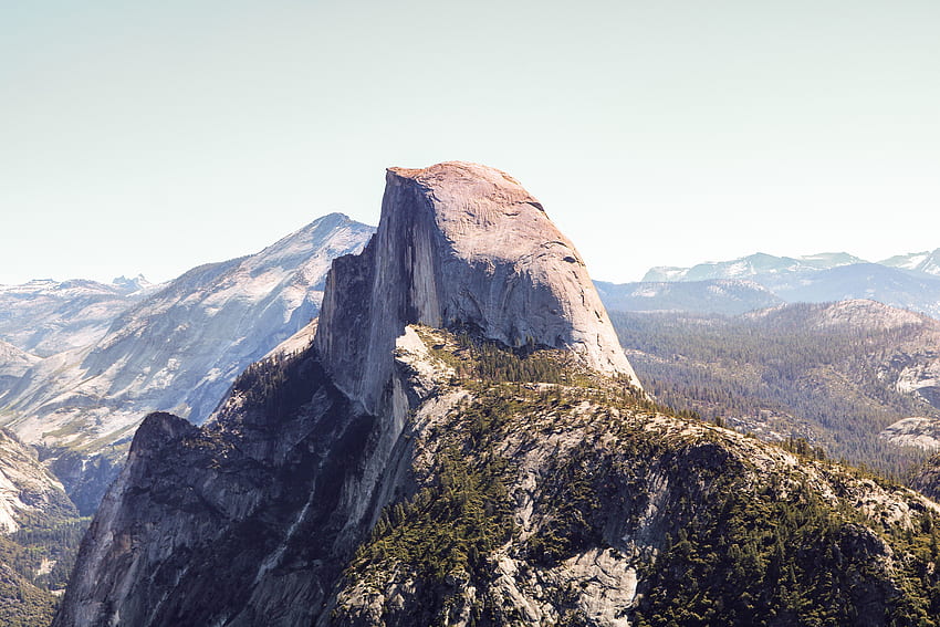 Half Dome, Yosemite valley, national park, nature HD wallpaper