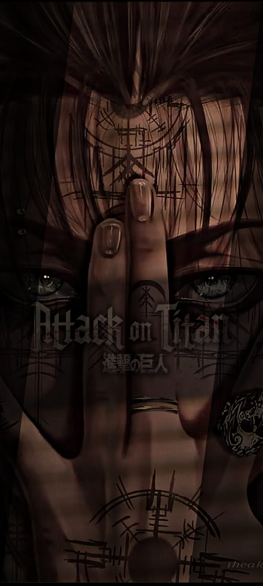 Eren Yeager Edit, animeedit, aot, titan, erenyeager, anime, attackontitan HD phone wallpaper