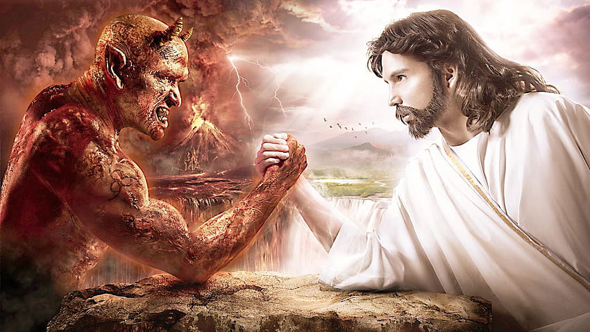 God And Devil, God Vs Devil HD wallpaper