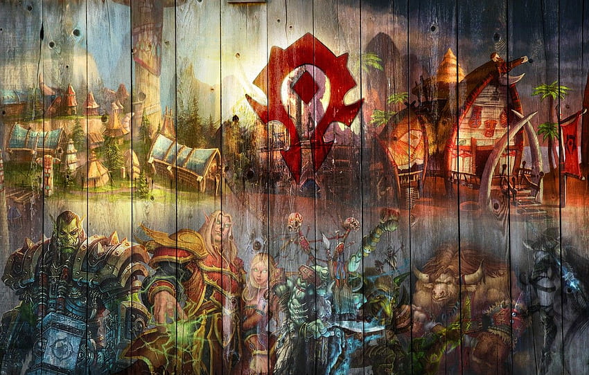 coat of arms, undead, Goblin, Orc, warcraft, wow, Horde, world of warcraft, blood elf, Troll, troll, WWII, Silvana, Bane, goblin, horde for , section игры, Baine HD wallpaper