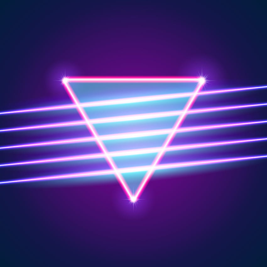 Purple 80s Neon - Neon Lines Background, 80s Retro Neon Light HD phone  wallpaper | Pxfuel