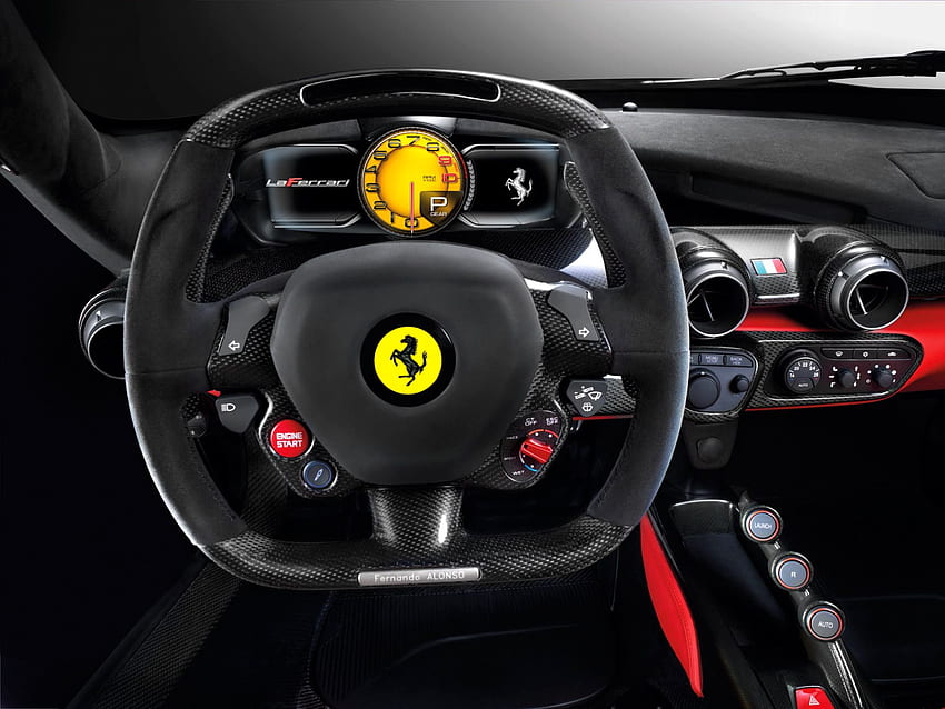 Auto, Ferrari, Cars, Steering Wheel, Rudder, Salon, Laferrari HD wallpaper