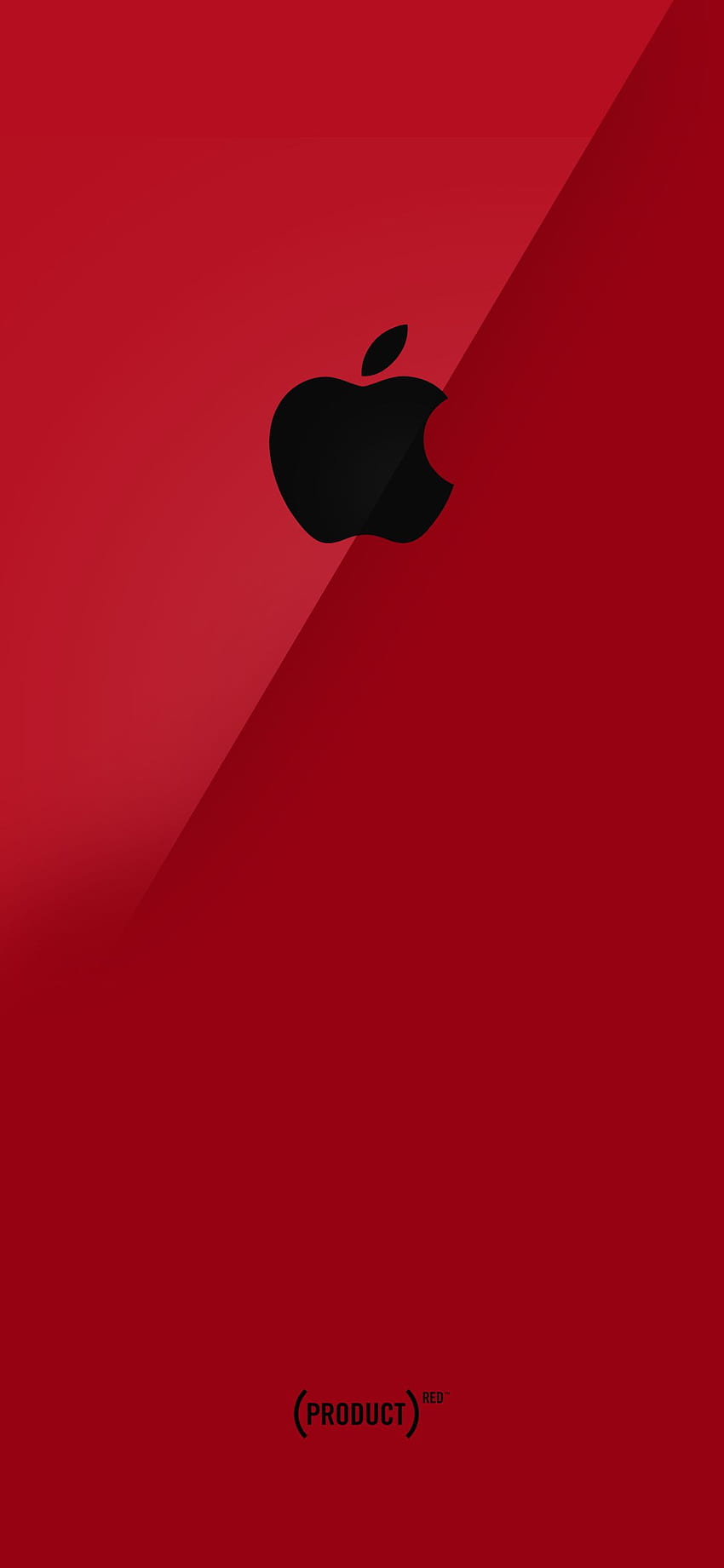 Manzana roja, logotipo rojo fondo de pantalla del teléfono