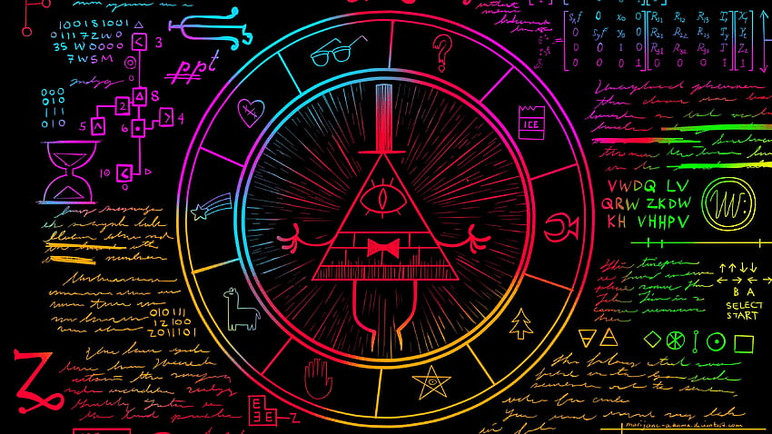 Weirdmageddon Part One Gravity Falls Bill Cipher's Circle Wheel - YouTube HD 월페이퍼