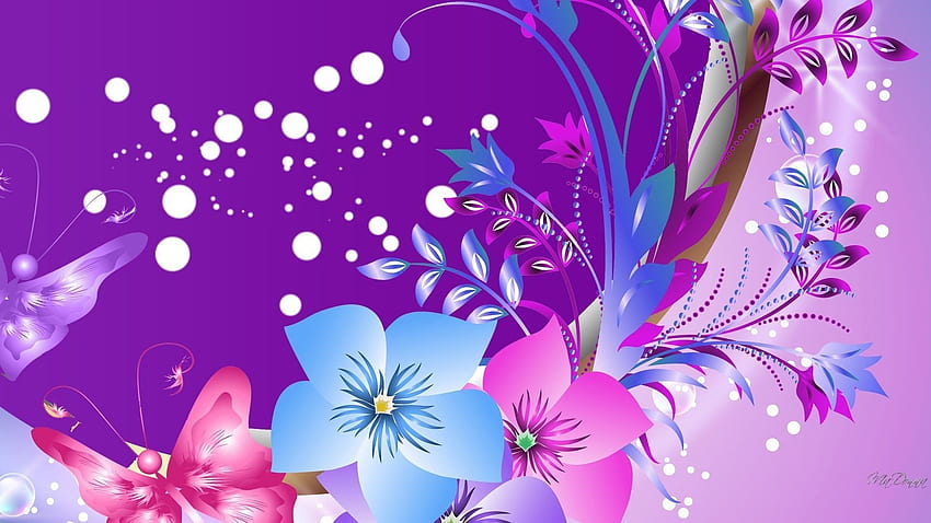 Blue Abstract Fairy (Page 1), Fairy Purple Abstract HD wallpaper