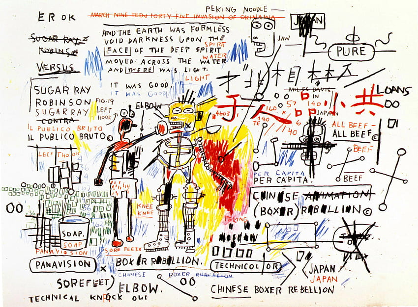 Boxer Rebellion, 1983 - Jean-Michel Basquiat HD wallpaper