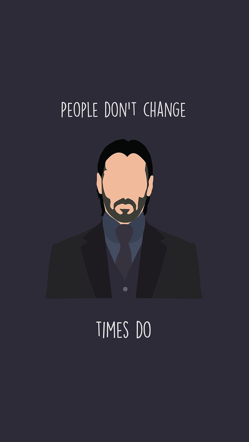 Kutipan John Wick, Minimalis John Wick wallpaper ponsel HD