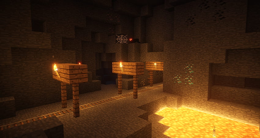 Minecraft, Minecraft-Höhle HD-Hintergrundbild