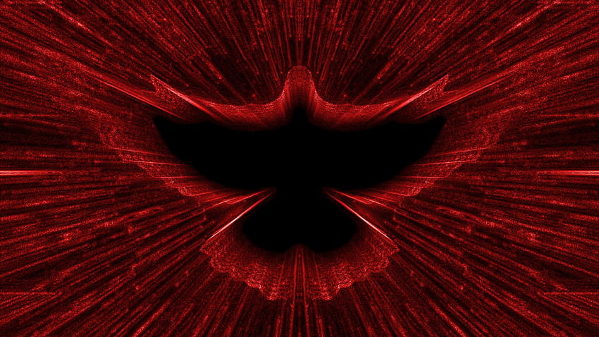 duch święty, czerwony, bordowy, ścieśniać, symetria, sztuka - Użyj, Krzyż Ducha Świętego Tapeta HD