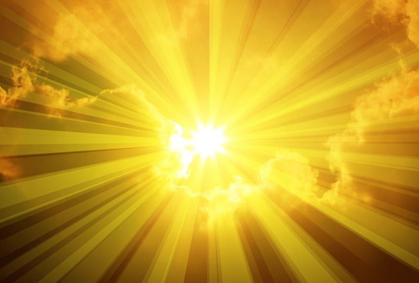 Shine, light, yellow, bright, sun HD wallpaper