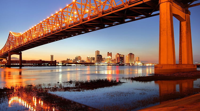 Nowy Orlean, Luizjana, panoramę Nowego Orleanu Tapeta HD