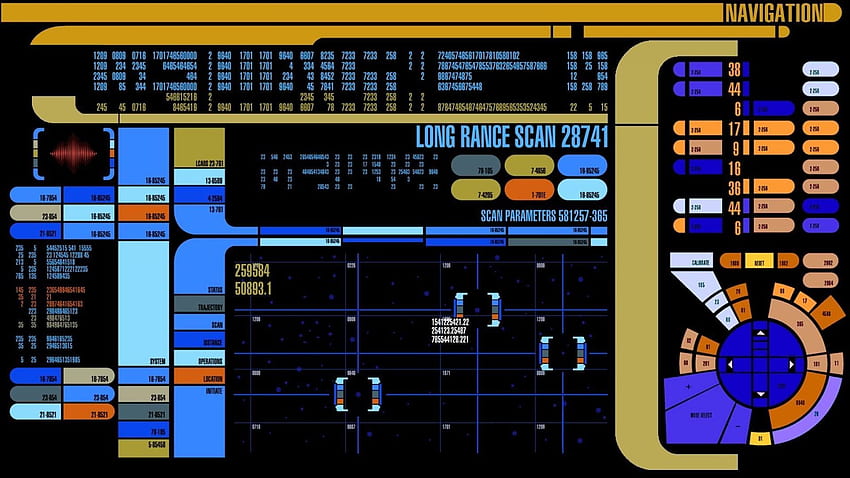 Star Trek Lcars, Star Trek-Konsole HD-Hintergrundbild