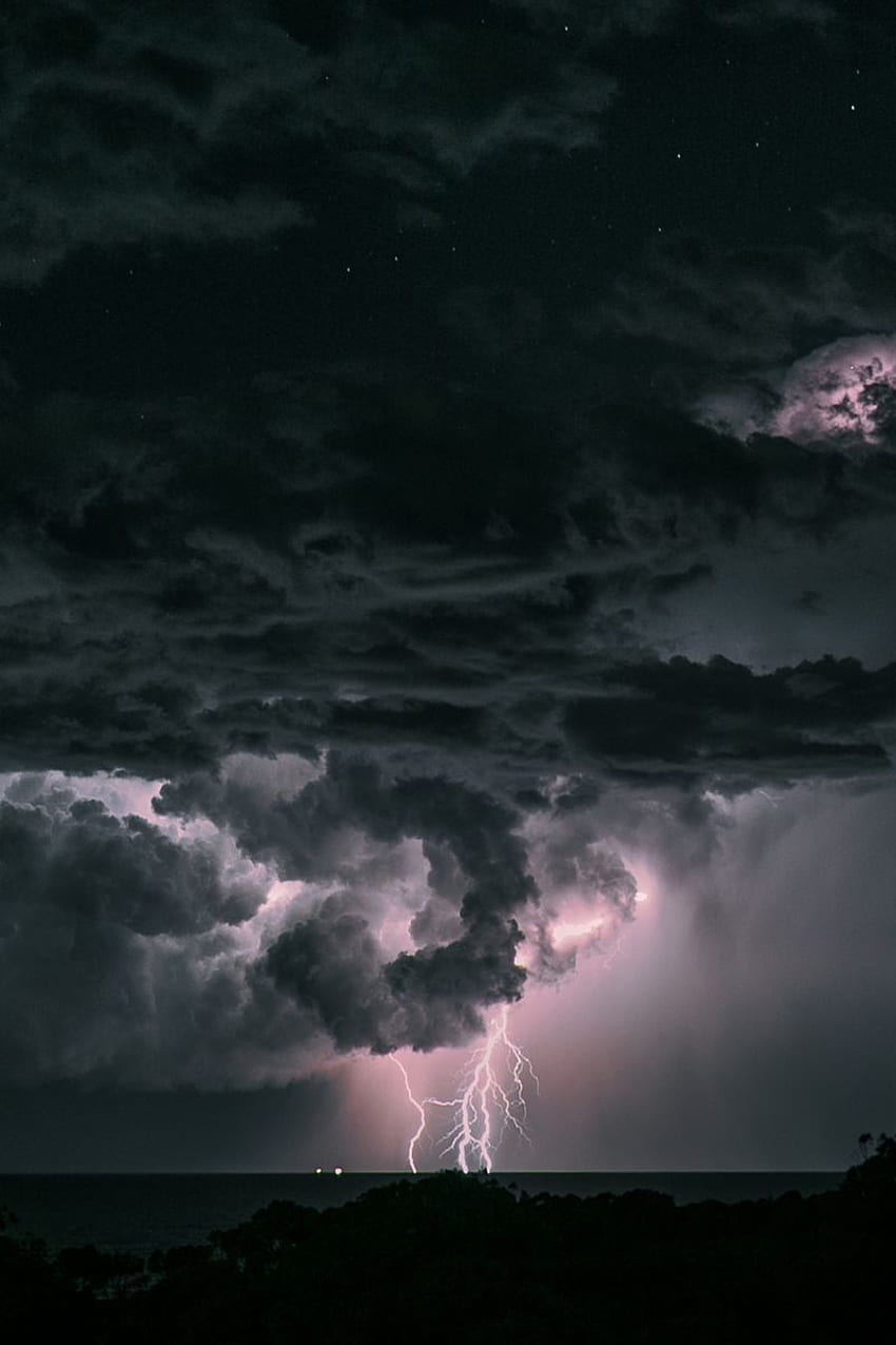 1290x2796px, 2K Free download | Scary Storm. Lightning graphy, Nature ...