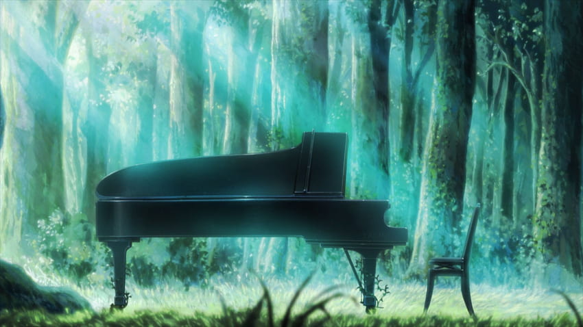 Piano. Piano romantique, piano intéressant et vieux piano, piano anime Fond d'écran HD