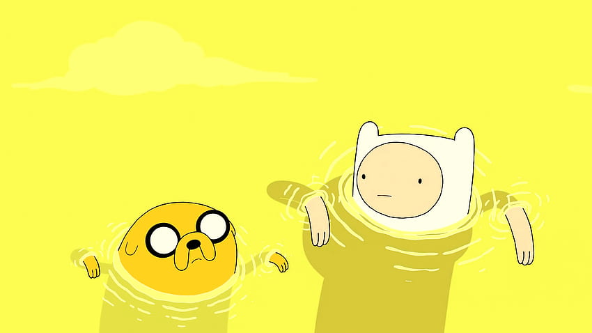 ܓ122195 Finn The Human Jake The Dog Artwork Yellow Adventure Time - Android / iPhone Background (png / jpg) (2021), Adventure Time Cute HD wallpaper