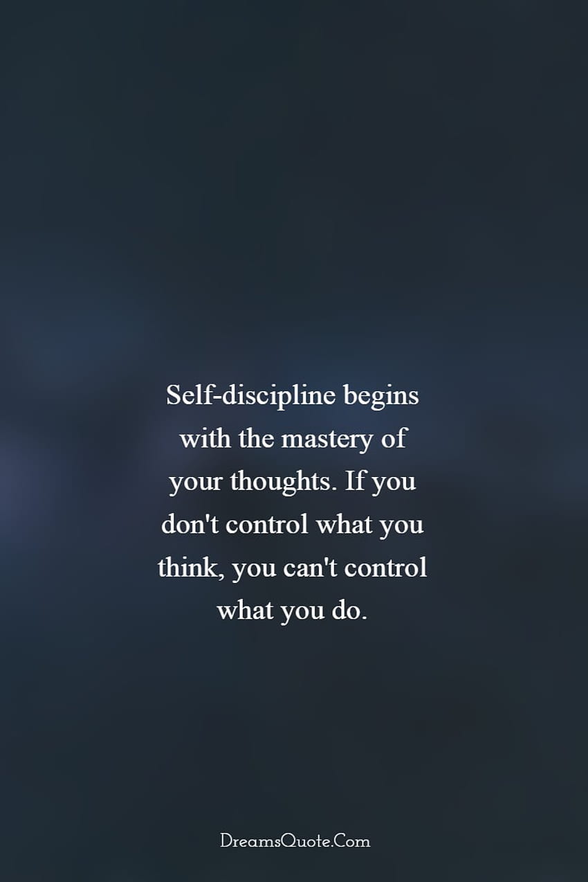 Inspirational Quotes With, Self Discipline HD phone wallpaper