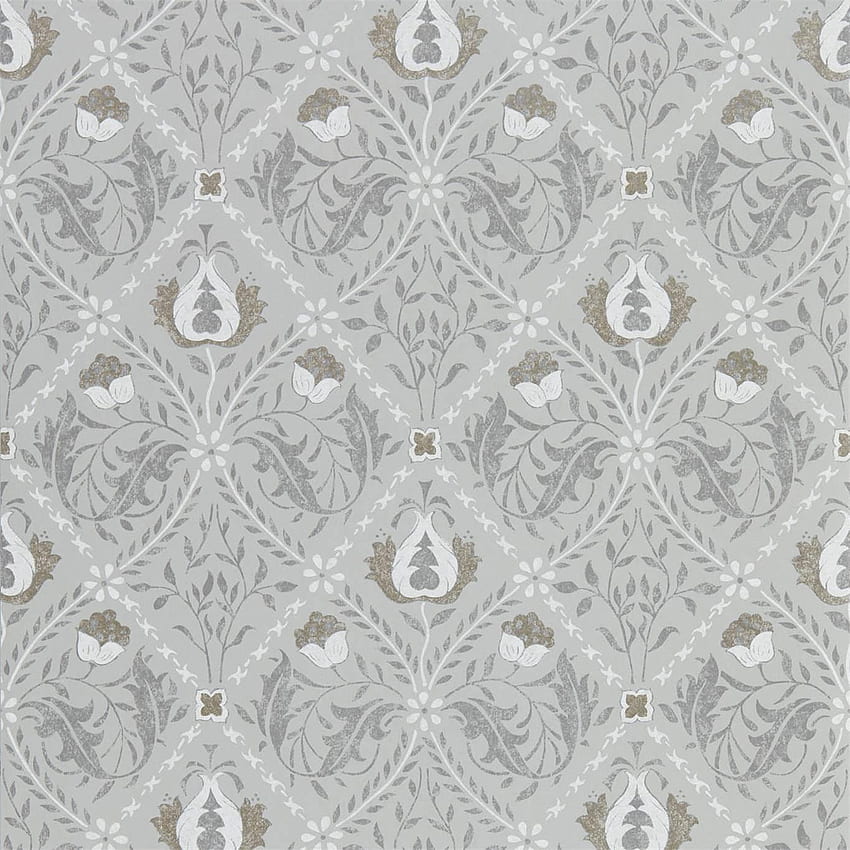 William Morris & Co Pure Trellis 216528 . Lightish Grey HD phone wallpaper