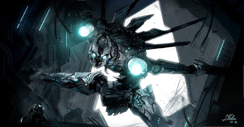 Artwork Fantasy Art Cyborgs Futuristic Science Fiction Digital Art, Sci Fi Design HD wallpaper