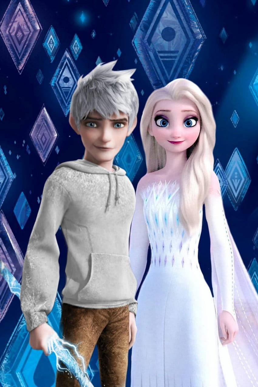 Elsa e Jack Frost Sfondo del telefono HD
