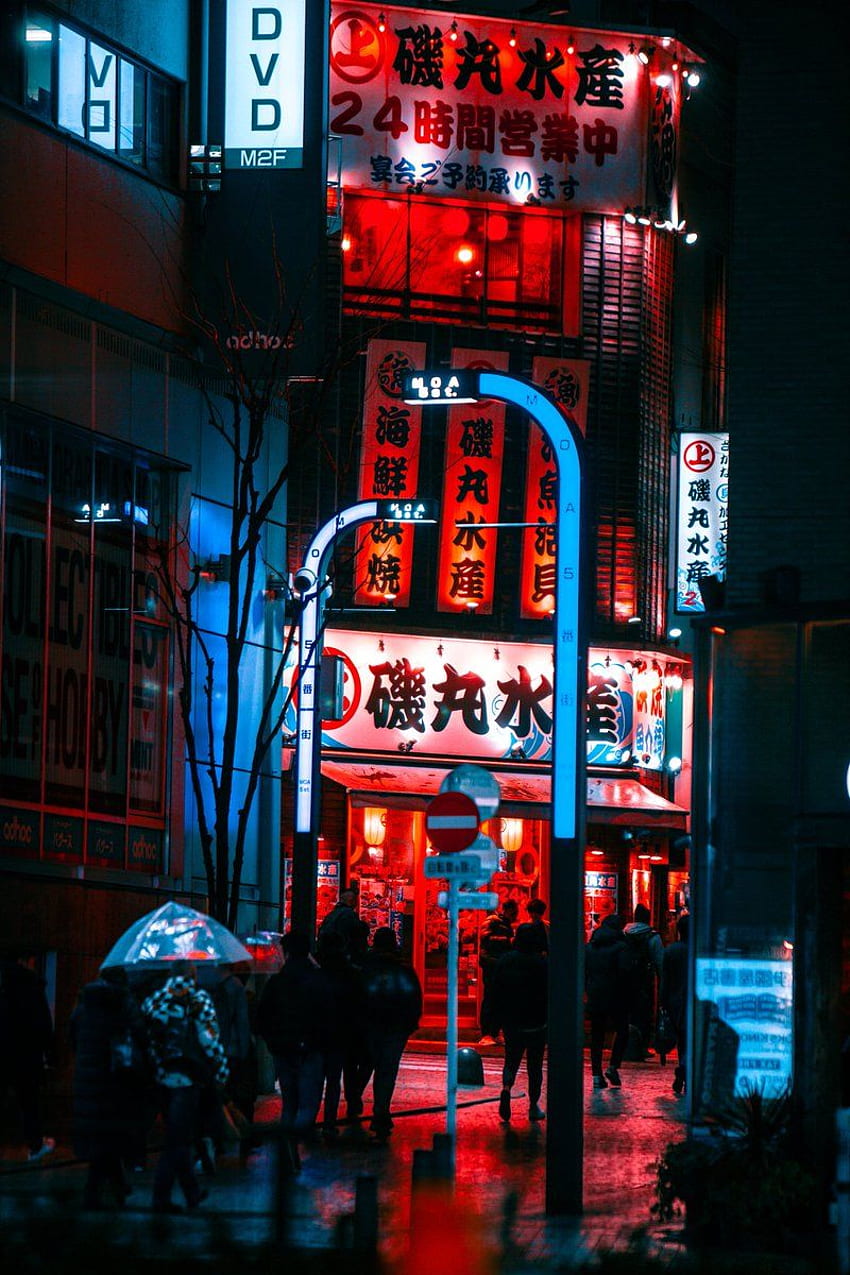 2048x1280  city night street light rain japan wallpaper   Coolwallpapersme