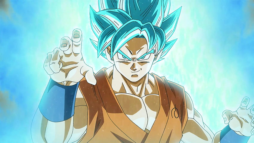 Trailer Dragon Ball FighterZ ini memiliki pertarungan Super Saiyan Blue Goku vs Vegeta yang didambakan para penggemar, Goku Blue Kaio Wallpaper HD