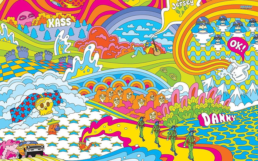 60S Background, 1960s Psychedelic HD wallpaper