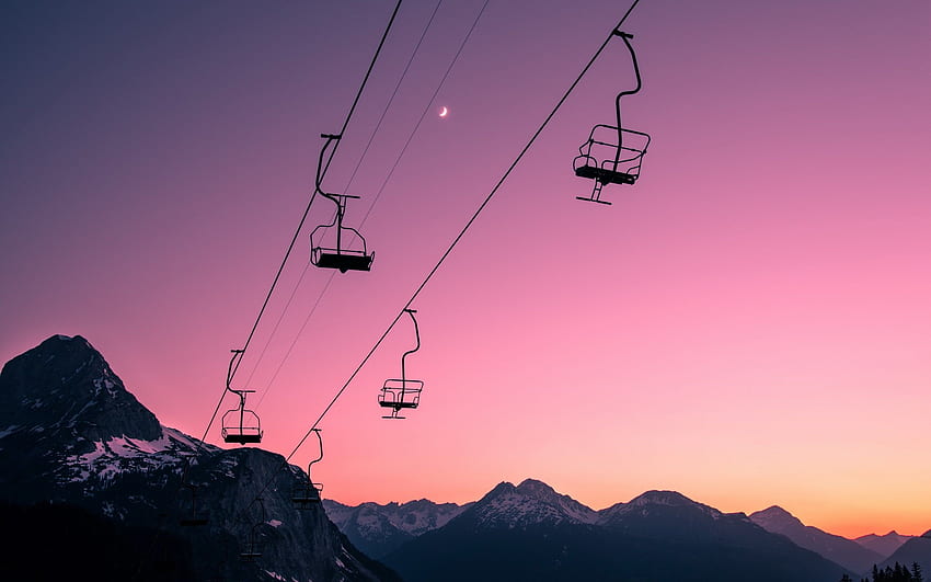 Cable Car Computer Background, Cool Skiing HD wallpaper