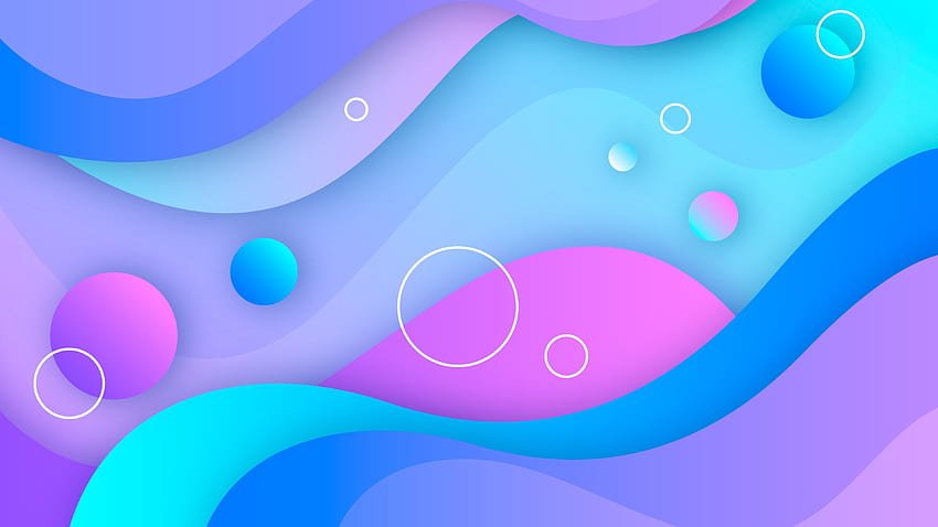 Colorful Blue Purple Wave , Artist , , and Background HD wallpaper