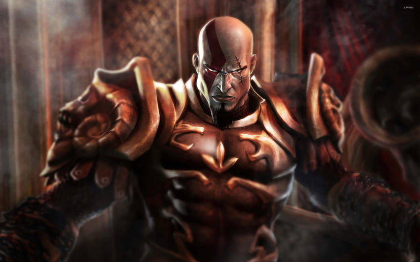 Kratos - God of War - Game, Kratos Throne HD wallpaper