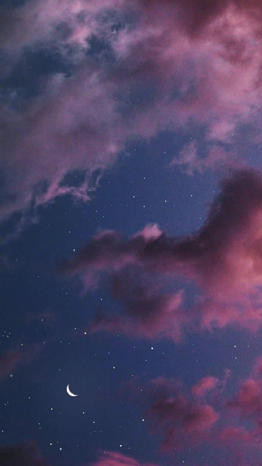 เซนนาบนท้องฟ้า ท้องฟ้ายามค่ำคืน , ความสวยงามของท้องฟ้า , ภูมิทัศน์ของท้องฟ้า , Sky Aesthetic Tumblr วอลล์เปเปอร์โทรศัพท์ HD