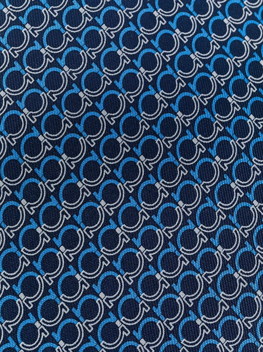 Salvatore Ferragamo Logo Print Tie - Farfetch. Printed ties, Ferragamo ...