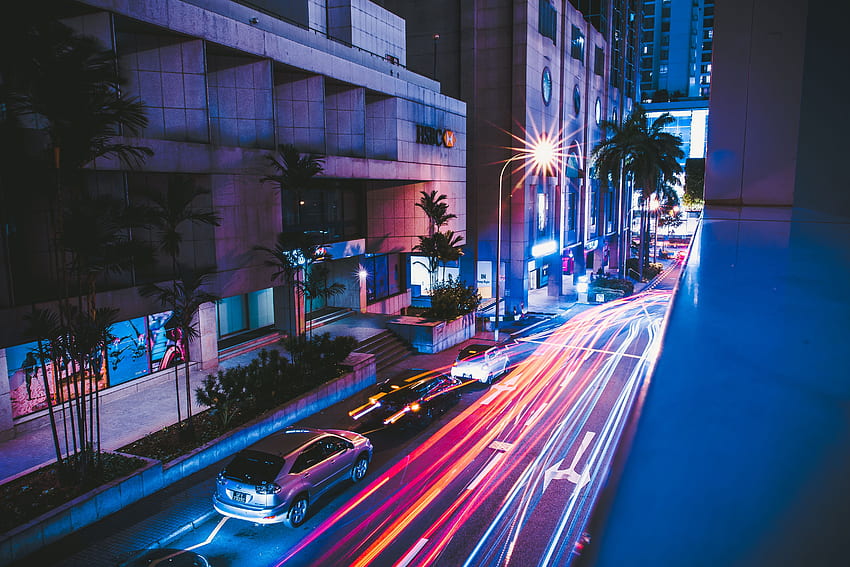 Städte, Nacht, Autos, Stadt, Straße HD-Hintergrundbild