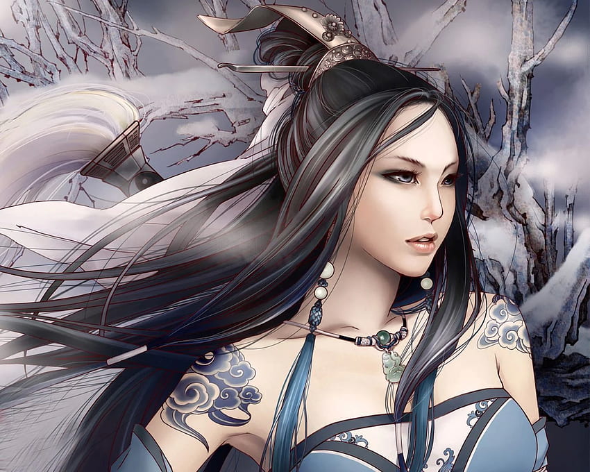 Anime girl chinese warriors HD wallpapers | Pxfuel