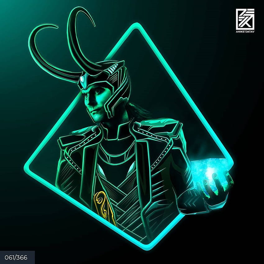 Loki Neon HD phone wallpaper