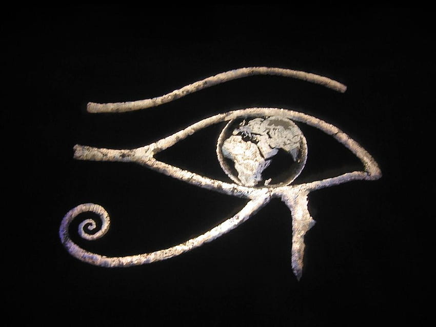 Horus Eye on Earth. This is a Horus eye, the eye of caring HD wallpaper