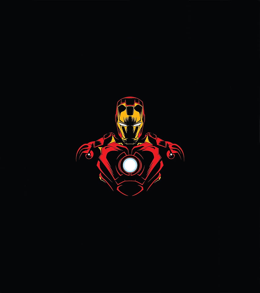 Bohater, Iron Man, minimalistyczny Tapeta na telefon HD