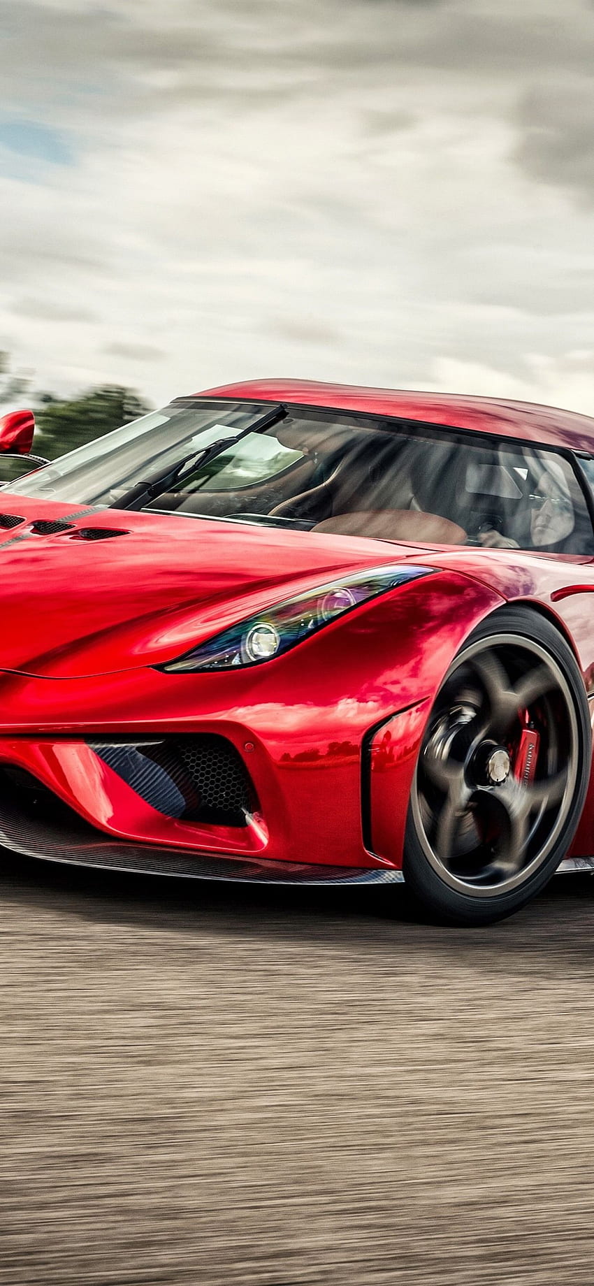 iPhone Koenigsegg Red Supercar Front View - Koenigsegg Regera For Android HD phone wallpaper