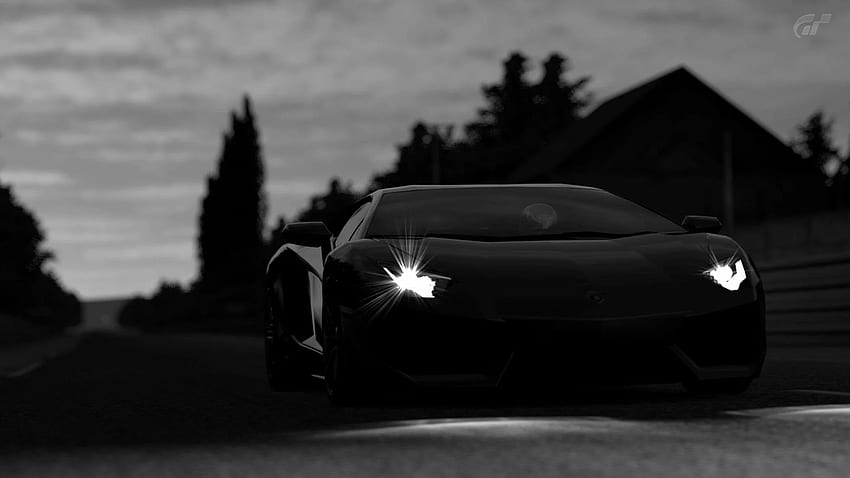 Lamborghini nera, Lamborghini nera opaca Sfondo HD
