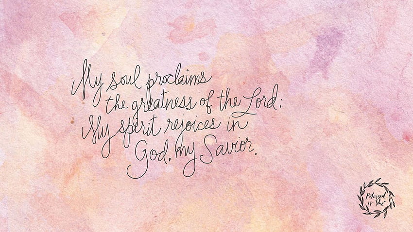 Watercolor Bible Verse - Pin By Blessed Is, Cute Bible Verse Computer HD wallpaper