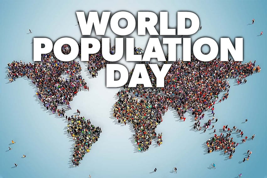 Happy World Population Day 2020 , , , , , 3D , und Ultra für WhatsApp, Instagram, Facebook, Messenger und Twitter HD-Hintergrundbild