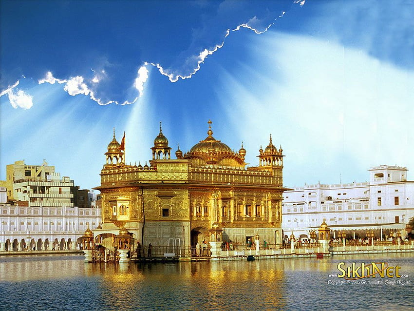 Amritsar, Indien: Der Goldene Tempel. Ich möchte diesen Ort wirklich besuchen. Goldener Tempel, Heilige Orte, Tourpakete HD-Hintergrundbild