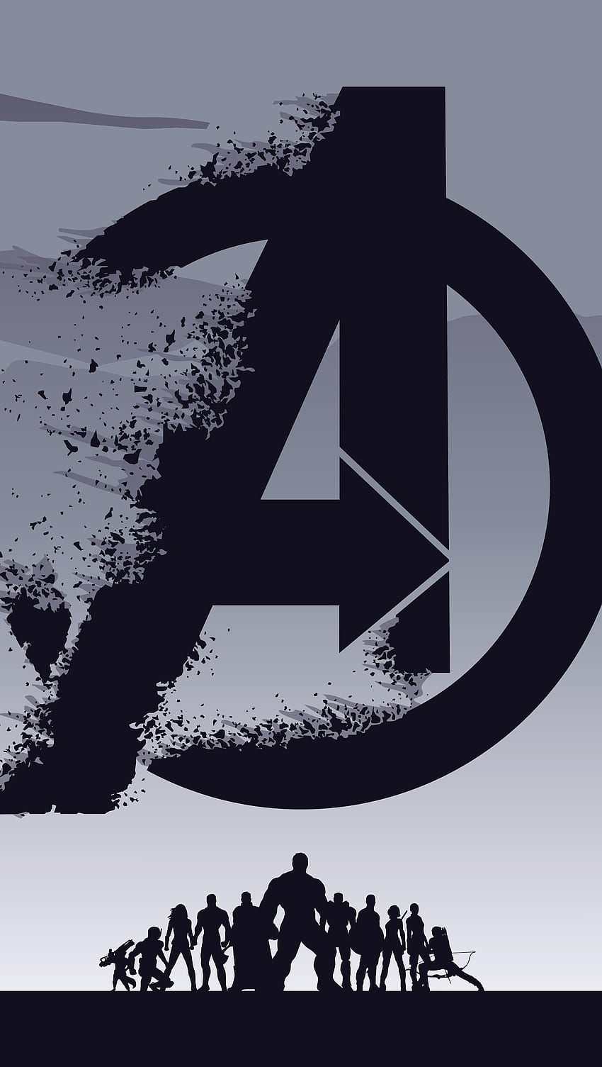 Logo Avengers Endgame Ultra, Avenger Sign HD phone wallpaper