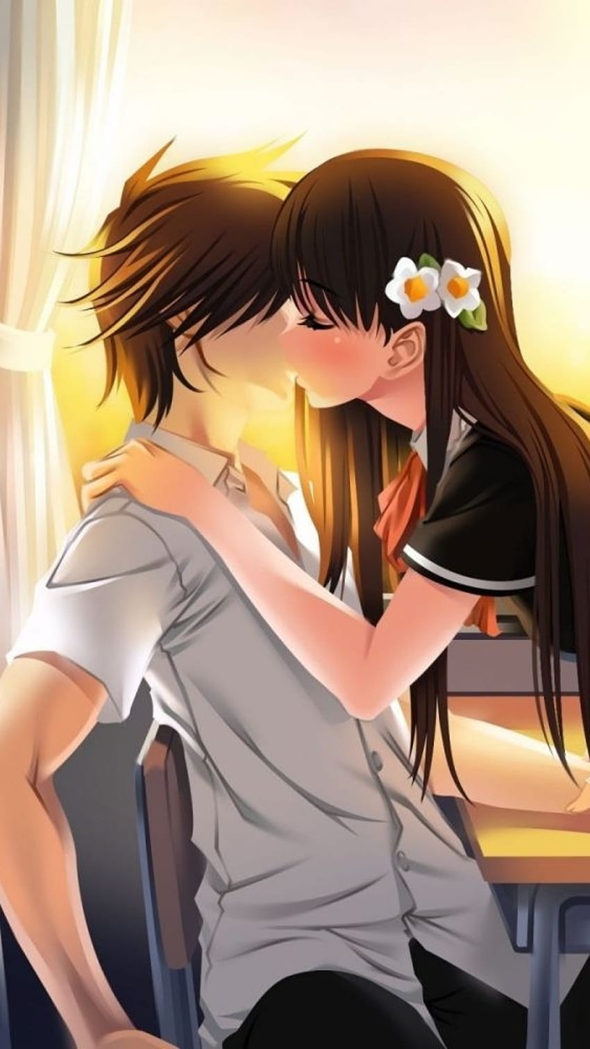 Anime Couple Couple Romance Kiss Hd Phone Wallpaper Pxfuel 4740