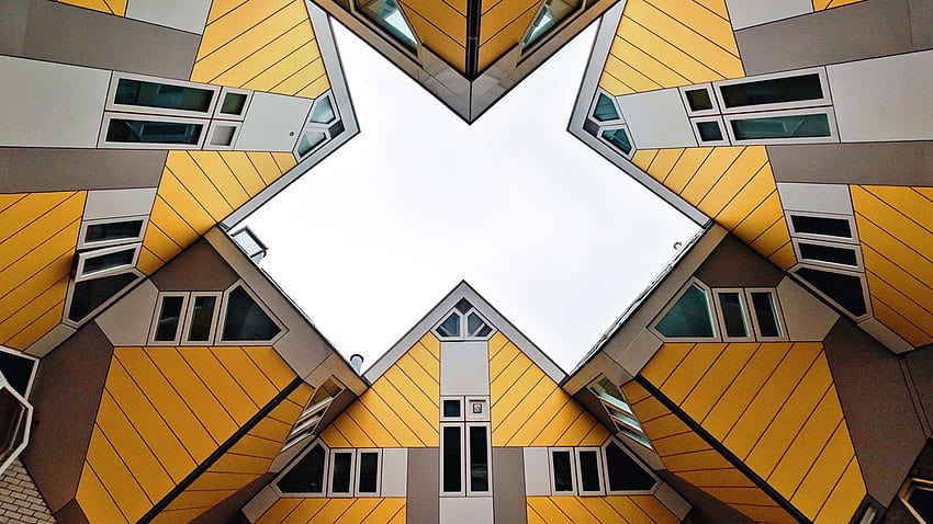of the week, Yellow Building HD wallpaper