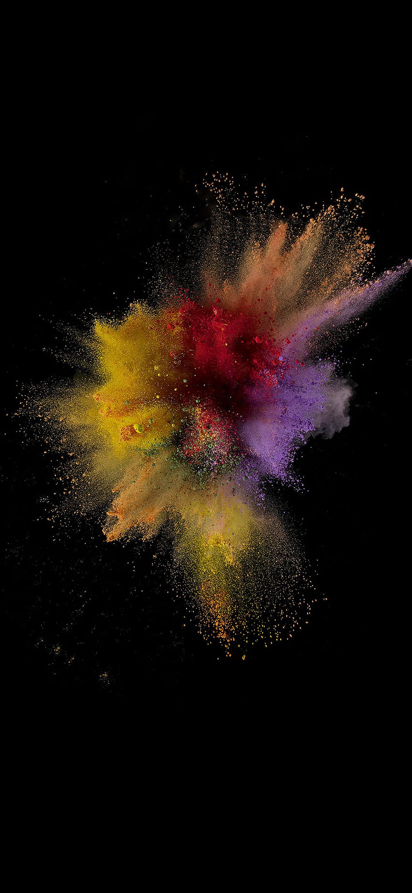 Ios9 Sparkle Color Red Yellow Apple Crayon Dark HD phone wallpaper | Pxfuel